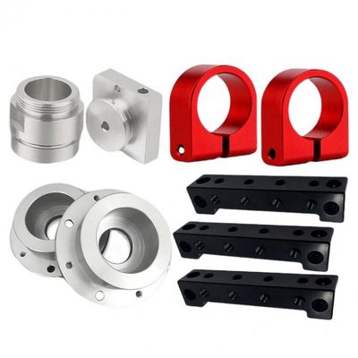 Al6063 التصنيع باستخدام الحاسب الآلي أجزاء الألومنيوم بأكسيد أجزاء مطحنة CNC